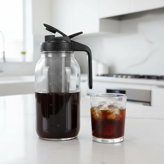 Cold Brew Coffee Maker - 900ML with Filter and Brush
